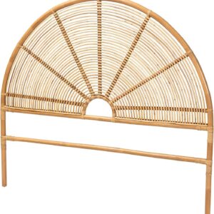 Bali & pari Nina Modern Bohemian Honey Rattan Queen Size...