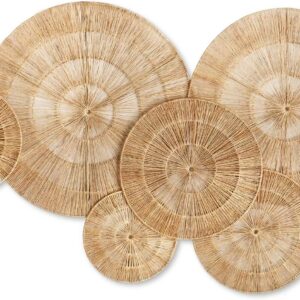CHI AN HOME Wicker 23 Inch Jute Wall Decor Baskets, Set...