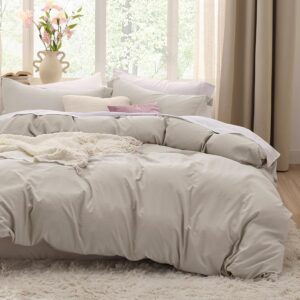 Bedsure Duvet Cover Queen Size - 3 Pieces Prewashed...