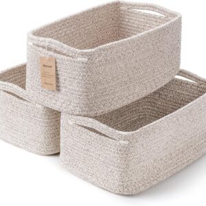 3-Pack Small Storage Baskets for Organizing | Woven...