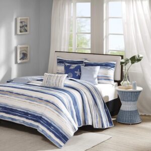 Madison Park Cottage Coastal Quilt Set, 6PC King/Cal...
