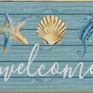 Mingnei Nautical Door Mat - Coastal Kitchen Home...