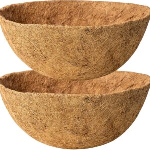 2 Pack 16 Inch Round Replacement Coco Liners for Hanging...