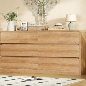 TEENFON 55" Dresser for Bedroom with 6 Drawers, Dressers...