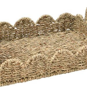 Household Essentials Seagrass Decorative Tray with...