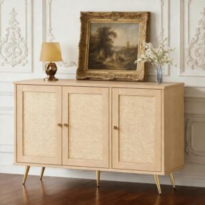 JAMFLY Buffet Sideboard Cabinet with Set of 2 Storage,...