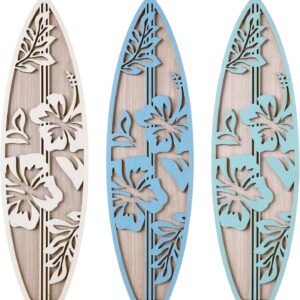 RattanView 3 Pieces Surfboard Decor for Bedroom Wooden...