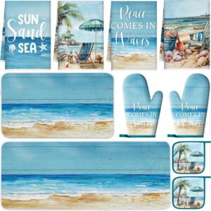 10 Pcs Beach Coastal Kitchen Decor Sets 4 Summer Kitchen...