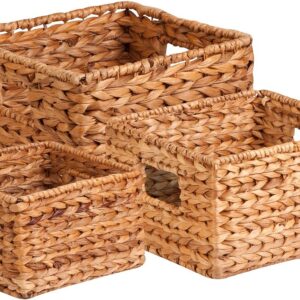 Honey-Can-Do Banana Leaf Storage Baskets –Water...