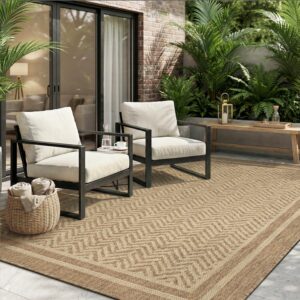 MontVoo-Outdoor Rug-Patio Rug 5x7 Polypropylene Indoor...