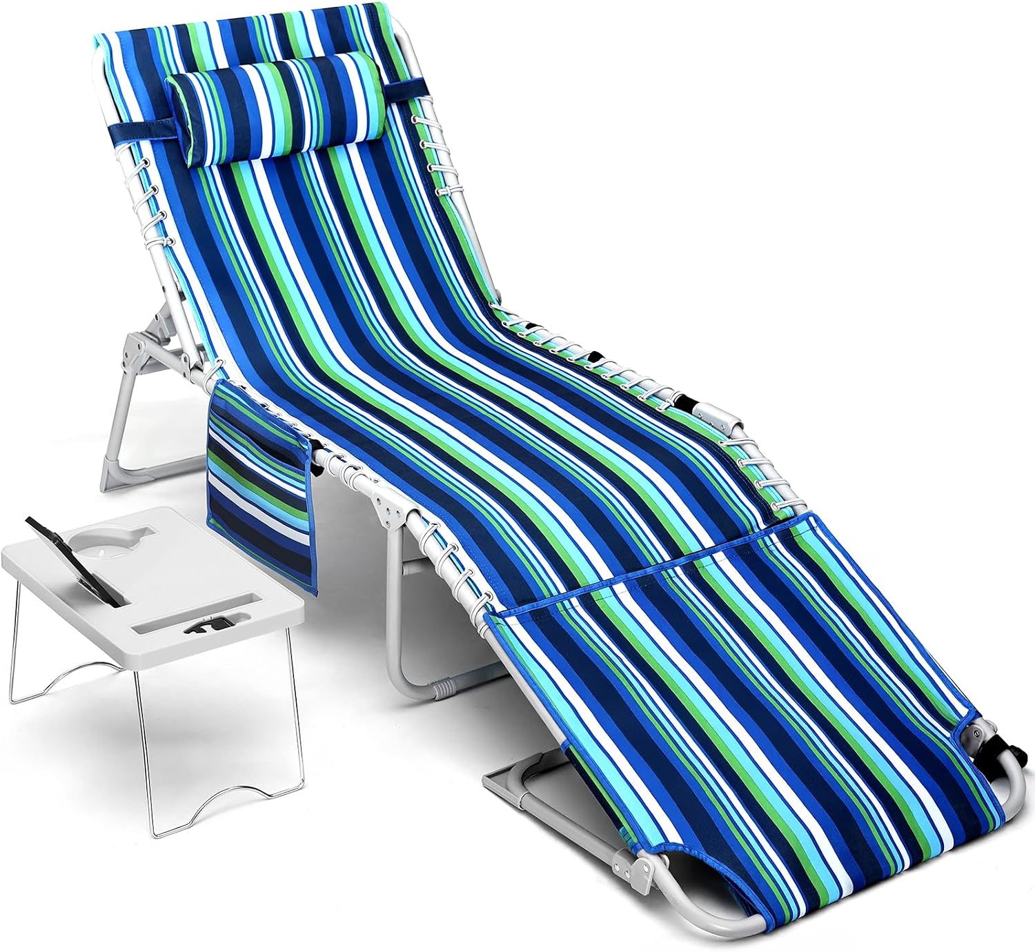 3-in-1 Beach Chair Face Holes, Lounge Chair Outdoor with... 3-in-1 Beach Chair Face Holes, Lounge Chair Outdoor with...