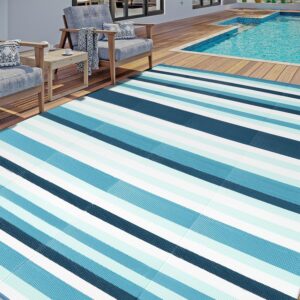 HUGEAR Outdoor Plastic Straw Rug, Waterproof Mat,...