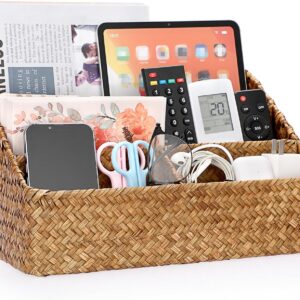 BTSKY Woven Storage Basket Natural Seagrass Vertical...