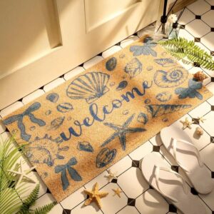 Tinideya Beach Welcome Mat for Front Door Outdoor...