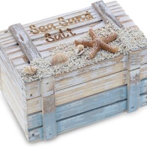 CoTa Global Coastal Wooden Trinket Box - Handcrafted...