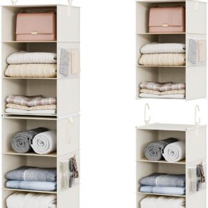 StorageWorks 6-Shelf Closet Organizers, Two 3-Shelf...