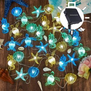 Coastal Solar String Lights Outdoor Garden Lights Marine...