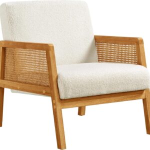 Yaheetech Rattan Accent Chair, Boho Vintage Armchair,...