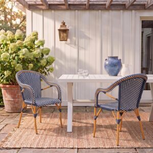SAFAVIEH Outdoor - California Armchair Set of 2 - Navy &...