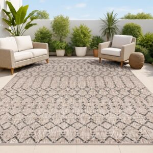 JONATHAN Y Moroccan Geometric Indoor Outdoor Area Rug...