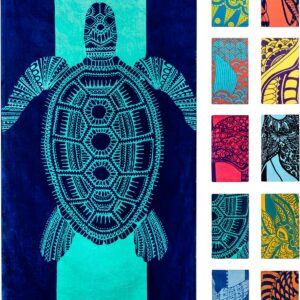 Nova Blue Turtle Beach Towel – Tropical Blue Colors...