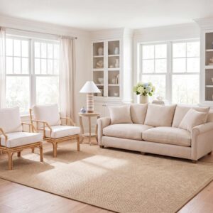 SAFAVIEH Area Rug 6x9 - Natural Fiber Collection - Maize...