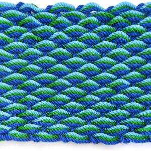 Lobster Rope Mat Seafoam 30x17 Inch, Nautical Welcome...