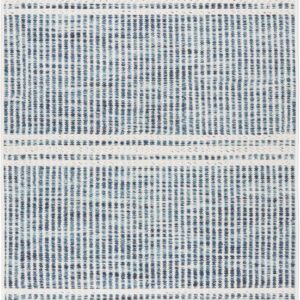 Dash and Albert Malta, Blue, 3' x 5', Striped, Soft and...