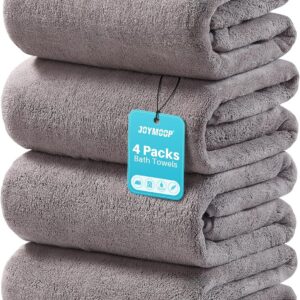 JOYMOOP Bath Towels 4 Packs Extra Large 60" x 30",...