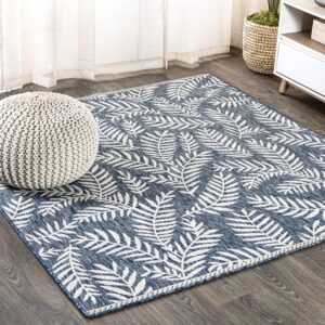 JONATHAN Y Palm Frond Indoor Outdoor Square Area Rug 3X3...