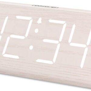 DreamSky Wooden Digital Alarm Clock for Bedrooms with...