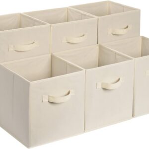 Amazon Basics Collapsible Fabric Storage Cube Bins...