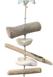 Beachcombers Hanging Driftwood Turtle Decorative Indoor...