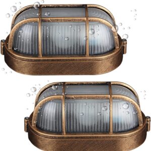 2 Pack Outdoor Wall Lights, Nautical Bulkhead Wall...