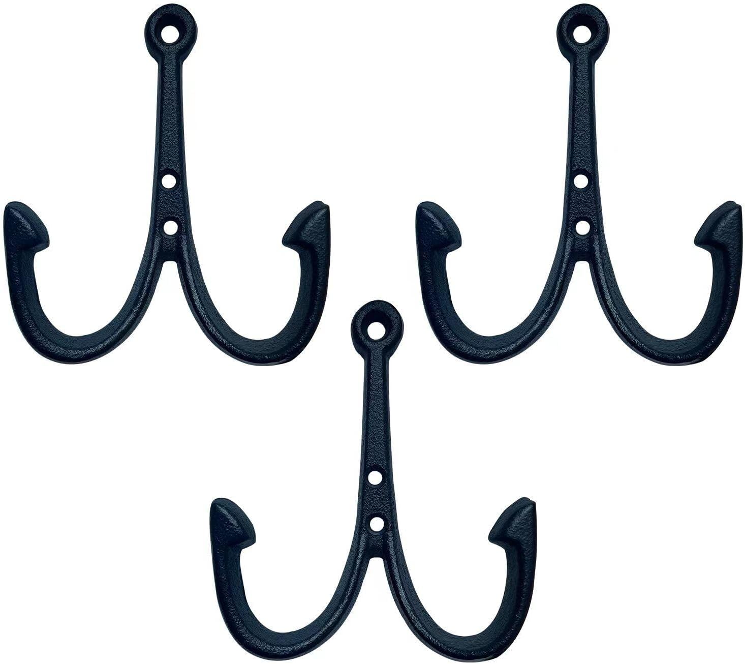 Nautical Anchor Cast Iron Black Fish Wall Hook Coat... Nautical Anchor Cast Iron Black Fish Wall Hook Coat...