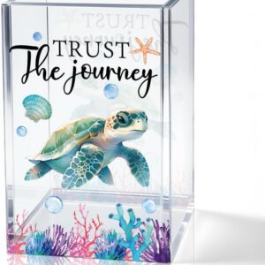 Trust The Journey Sea Turtle Acrylic Pencil Holder Cup...