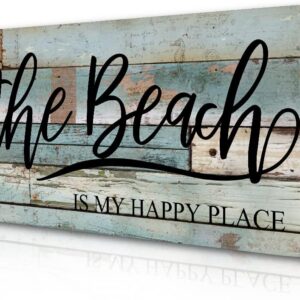 TIANCENTRAL H Beach Decor Wall Hanging Sign Vintage...