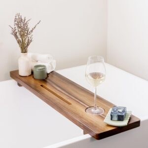 Premium Nature Shed Bathtub Tray for Freestanding Bath |...
