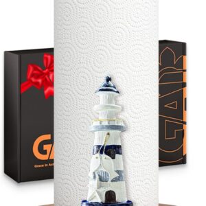 Lighthouse Paper Towel Holder, Nautical Coastal Beach...