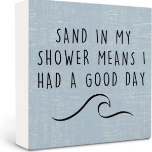 Beach Wooden Sign,Coastal Bathroom Signs,Beach Theme...