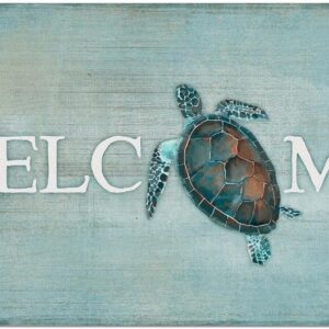 Counterart Sea Turtle Welcome Indoor/Outdoor Entryway...
