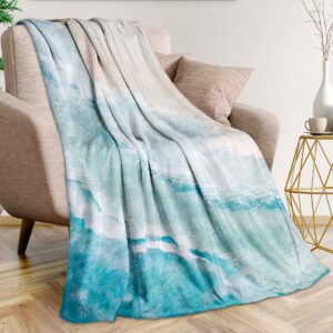 Coastal Beach Throw Blanket Ultra-Soft Cozy Coastal...