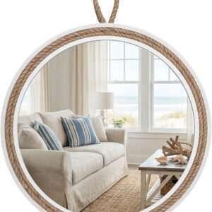 Vercraft Coastal Mirror 24" for Living Room Bedroom...