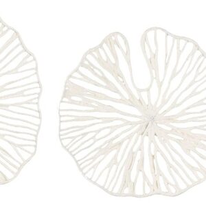 Creative Co-Op Handmade White Coral Shaped Paper & Metal...