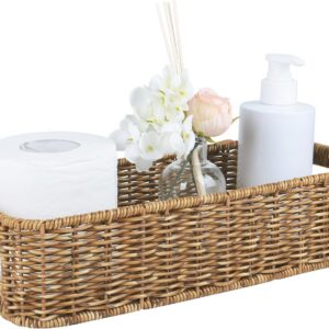 Resin Wicker Toilet Paper Basket: Water-Resistant...
