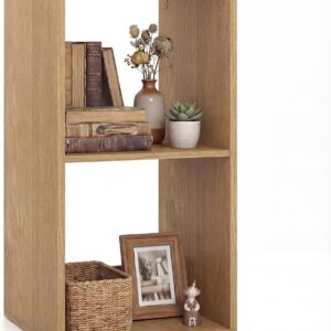 GIANTEX 2-Cube Bookcase, Cubby Bookshelf w/Back...