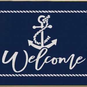 Mingnei Boat Floor Mat, Welcome Mats Outdoor, Nautical...