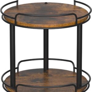 LAMU 10'' Wood Lazy Susan Turntable Organizer for...