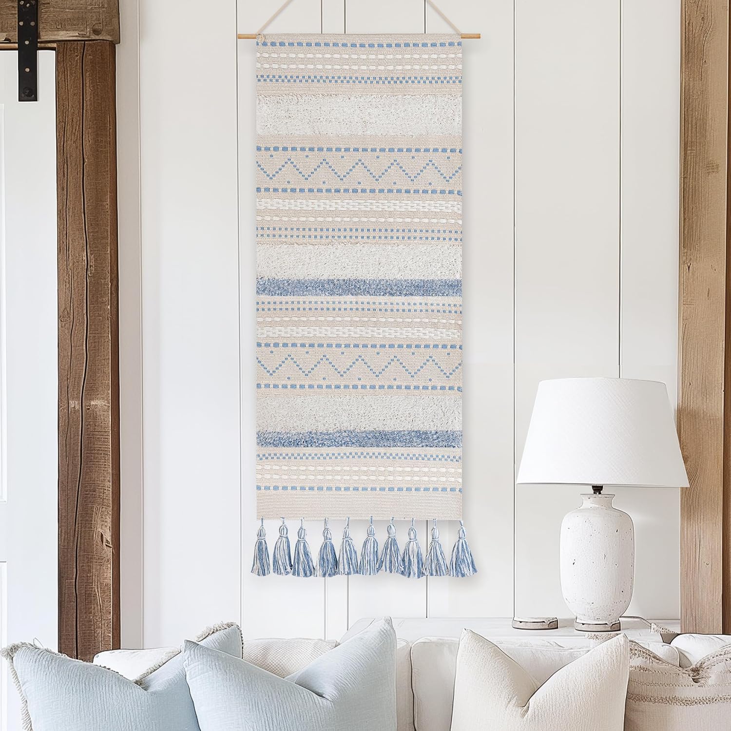 BlissBlush Long Vertical Wall Hanging Tapestry Coastal... BlissBlush Long Vertical Wall Hanging Tapestry Coastal...