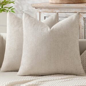 MIULEE Decorative Couch Throw Pillow Covers 18x18 Inch...